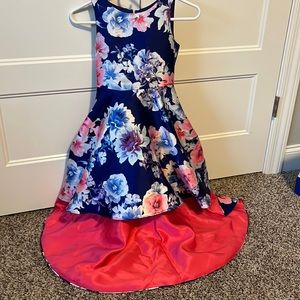 Rare Editions Brand Size 8 Girls Party Dress with Train